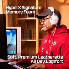 Load image into Gallery viewer, HyperX Cloud III Wired Gaming Headset, PC, PS5, Xbox Series X|S, Angled 53mm Drivers, Memory Foam, Durable Frame, Ultra-Clear 10mm Mic, USB-C, USB-A, 3.5mm White_743
