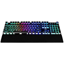 Load image into Gallery viewer, iBUYPOWER MEK 3 LT Mechanical Gaming Keyboard with Clicky Blue Switches, Aluminum Top Surface, Full Sized Keyboard, 104 Keys Low-Profile, Double Injection Keycaps, Braided USB_2080
