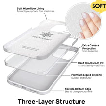 Load image into Gallery viewer, IceSword Compatible with iPhone 14 Pro Max Case, Liquid Silicone Slim Protective Cover, Soft Anti-Scratch Pure White Cute Men Women Cool [Shockproof] 6.7 inch 14PM_8202
