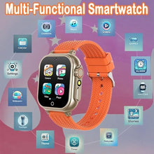 Load image into Gallery viewer, iCHOMKE Kids Smart Watch, Girls Boys Smartwatch with 26 Games Camera Video Recorder Player,Pedometer,Birthday Learning Toys Gifts for 4-10 Years Children (Orange)_2552
