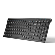 Load image into Gallery viewer, iClever BK10 Bluetooth Keyboard, Multi Device Keyboard Rechargeable Bluetooth 5.1 with Number Pad Ergonomic Design Full Size Stable Connection Wireless Keyboard for Mac OS, Android, Windows_1
