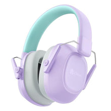 Load image into Gallery viewer, iClever Noise Cancelling Headphones for Kids Adults, SNR 29dB Safety Noise Reduction Ear Muffs for Autism Sensory &amp;Concentration Aid, Ear Hearing Protection for Fireworks/Event/Monster Jam/Concert, Purple_1
