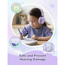 Load image into Gallery viewer, iClever Noise Cancelling Headphones for Kids Adults, SNR 29dB Safety Noise Reduction Ear Muffs for Autism Sensory &amp;Concentration Aid, Ear Hearing Protection for Fireworks/Event/Monster Jam/Concert, Purple_2109
