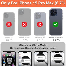 Load image into Gallery viewer, iCoverCase Compatible with iPhone 15 Pro Max Wallet Case, RFID Blocking Genuine Leather Magnetic Case with Wrist Strap and Card Slots Kickstand Feature Flip Cover Case 6.7 Inch (Black), ABlack_1168
