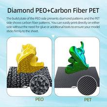 Load image into Gallery viewer, IdeaFormer-3D Kobra S1 X Build Plate 264x276mm, Flexible PEO PET Spring Steel Bed Plate for Anycubic Kobra S1/Kobra X Combo 3D Printer Platform, PEOPETDiamondCarbonFiber_1694
