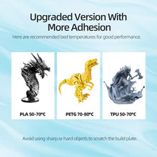 Load image into Gallery viewer, IdeaFormer-3D Kobra S1 X Build Plate 264x276mm, Flexible PEO PET Spring Steel Bed Plate for Anycubic Kobra S1/Kobra X Combo 3D Printer Platform, PEOPETDiamondCarbonFiber_1696
