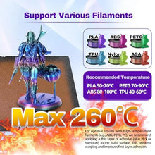 Load image into Gallery viewer, IdeaFormer-3D Kobra S1 X PEI Spring Steel Sheet 264x276mm, Double Sided Textured PEI Build Plate for Anycubic Kobra S1, X, Combo 3D Printer Platform, TexturedBlackPEIDoubleSided_1696
