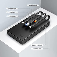 Load image into Gallery viewer, iDiskk App-le Certified 2TB External Hard Drive for iPhone iPad Android Phones,MacBook,Computer,External Hard Disk to Backup Photos Videos Files for iPhone17/16/15, Black_1145
