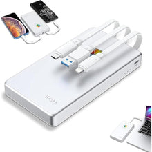 Load image into Gallery viewer, iDiskk APPL-e Certified 2TB External Hard Drive for iPhone iPad Android Phones MacBook Computer, Auto Backup Photos Videos Files Photo Storage for iPhone 17/16/15/14/13/12, Silver_1
