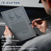 Load image into Gallery viewer, iflytek AINOTE 2 Bundle Blue,10.65" E-Ink Tablet for Meetings,4.2mm Ultrathin AI Paper Tablet Powered by ChatGPT,Support Voice-to-Text,Handwriting Conversion,18-Language Transcription for Work/Study, iflytekAINOTEBundleBlue_2142

