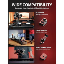 Load image into Gallery viewer, IFOOTAGE Shark Nano II 660 Motorized Camera Slider 26" for Phone Camera, Black_461
