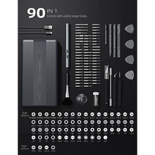 Load image into Gallery viewer, iFu 90-in-1 Electric Screwdriver Kit, Cordless Precision Repair Tool, DarkGrayGreenmr_7113
