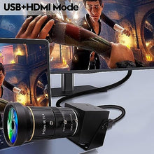 Load image into Gallery viewer, IFWATER HDMI 4K USB Camera for Live Streaming 10X Variable Focus PC Webcam USB HDMI Simultaneous Output Video Conferencing Close up Zoom in and Out Web Camera for Online Teaching Training, mmXZoomLens_155
