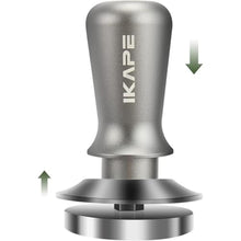 Load image into Gallery viewer, IKAPE 51mm Espresso Tamper, Premium Barista Coffee Tamper with Calibrated Spring Loaded, 100% Flat Stainless Steel Base Tamper for Espresso Machine, Silver_1

