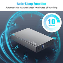 Load image into Gallery viewer, ikuai Hard Drive Enclosure 3.5" Aluminum USB 3.0 / USB C to SATA Hard Drive Dock Case for 3.5 inch Internal HDD &amp; SSD up to 20TB, spacegrey_343
