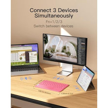 Load image into Gallery viewer, Inateck Ultra-Slim Tablet Keyboard, Trackpad, 228g, Bluetooth 5.5, Pink_258
