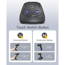 Load image into Gallery viewer, Inateck Wireless Barcode Scanner, 1D/2D QR Code Scanner with Smart Base, Bluetooth/2.4G/USB 3-in-1 Connectivity, Compatible with Windows/iOS/Android/Mac/Linux for Retail/Warehouse/Logistics_1103

