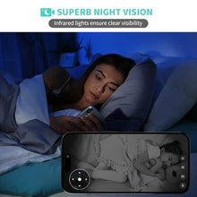 Load image into Gallery viewer, Indoor Camera, 3K HD Indoor Security Camera, 360 Pan/Tilt Pet Camera, 2-Way Audio, Siren, Night Vision, Baby/Pet Monitor with Phone App 2.4G and 5G WiFi, Compatible Alexa and Google Assistant, White_7293
