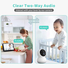Load image into Gallery viewer, Indoor Camera, 3K HD Indoor Security Camera, 360 Pan/Tilt Pet Camera, 2-Way Audio, Siren, Night Vision, Baby/Pet Monitor with Phone App 2.4G and 5G WiFi, Compatible Alexa and Google Assistant, White_7294

