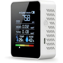 Load image into Gallery viewer, Indoor CO2 Detector Air Quality Monitor Carbon Dioxide Meter 5 in 1 HCHO TVOC Temperature Humidity Tester for Travel Home Grow Room_1
