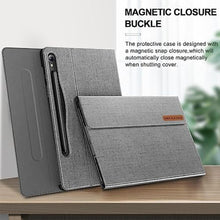 Load image into Gallery viewer, INFILAND Case for Samsung Galaxy Tab S10 Lite/10 FE/ S9 FE 5G 10.9 Inch/Tab S9 11 Inch, Ultra Slim Multi-Angle Cover with S Pen Holder [Auto Wake/Sleep], Gray_7541
