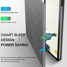 Load image into Gallery viewer, INFILAND Case for Samsung Galaxy Tab S10 Lite/10 FE/ S9 FE 5G 10.9 Inch/Tab S9 11 Inch, Ultra Slim Multi-Angle Cover with S Pen Holder [Auto Wake/Sleep], Gray_7543
