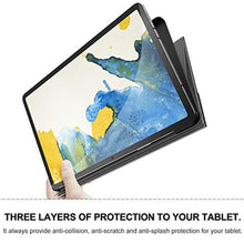 Load image into Gallery viewer, INFILAND Case for Samsung Galaxy Tab S10 Lite/10 FE/ S9 FE 5G 10.9 Inch/Tab S9 11 Inch, Ultra Slim Multi-Angle Cover with S Pen Holder [Auto Wake/Sleep], Gray_7544
