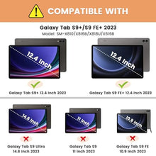 Load image into Gallery viewer, INFILAND Galaxy Tab S10+ Plus 2024/ S9+ Plus/ S9 FE Plus Case, Multi-Angle Stand Cover Compatible with Samsung Tab S10 Plus/ S9 Plus/S9 FE Plus 12.4 Inch [Auto Wake/Sleep], Dark Red, DarkRed_7558
