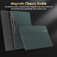 Load image into Gallery viewer, INFILAND Galaxy Tab S10 Ultra/S9 Ultra/S8 Ultra 14.6 Inch Case, Multi-Angle Stand Cover Compatible with Samsung Galaxy Tab S10 Ultra/S9 Ultra/S8 Ultra Tablet [Auto Wake/Sleep], Midnight Green, MidnightGreen_7537
