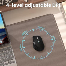 Load image into Gallery viewer, INFINMIND Wireless Bluetooth Side Scroll Mouse with Multi-Device, Ergonomic Computer Mice with Smart Flying Scroll, Quiet Click 4-Level DPI for Computer, Laptop, iPad, Tablet, MacBook (Black)_2460
