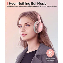 Load image into Gallery viewer, INFURTURE H1 Active Noise Cancelling Bluetooth Headphone Over Ear Deep Bass, Rosegold_3428
