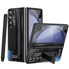 Load image into Gallery viewer, INGIDO Designed for Samsung Galaxy Z Fold 5 Case with S Pen &amp; Kickstand &amp; Front Screen Protector Luxury Phone Cover Case for Galaxy Z Fold 5 (2023), Black_1
