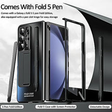 Load image into Gallery viewer, INGIDO Designed for Samsung Galaxy Z Fold 5 Case with S Pen &amp; Kickstand &amp; Front Screen Protector Luxury Phone Cover Case for Galaxy Z Fold 5 (2023), Black_2210
