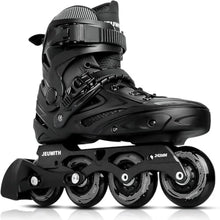 Load image into Gallery viewer, Inline Skates for Women Men, Outdoor Street Blades Roller Adult Male Female, Professional Fitness Roller Skates Blades for Unisex (Black) Men9.5/Women10.5/28.5cm_1
