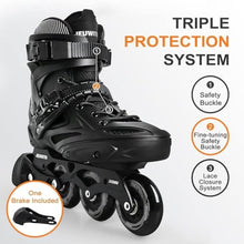 Load image into Gallery viewer, Inline Skates for Women Men, Outdoor Street Blades Roller Adult Male Female, Professional Fitness Roller Skates Blades for Unisex (Black) Men9.5/Women10.5/28.5cm_248
