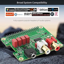 Load image into Gallery viewer, InnoMaker HiFi DAC HAT for Raspberry Pi 5/4/3B+/Zero | PCM5122 384kHz/32bit DAC Audio Card Expansion Board | Dual Oscillators &amp; DOP | RCA/3.5mm Output, 112dB SNR, DACHat_8086
