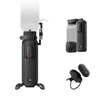 Load image into Gallery viewer, Insta360 FOMO Power Handle with 6100mAh Battery, Mini Remote, Foldable Quadpod, Pre-Recording Support for X5, X4, X3, X4 Air, Travel Vlogging, Outdoor Adventures, Group Photos, Black_1
