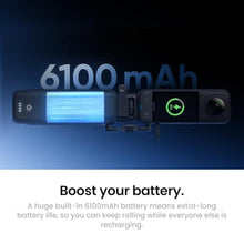Load image into Gallery viewer, Insta360 FOMO Power Handle with 6100mAh Battery, Mini Remote, Foldable Quadpod, Pre-Recording Support for X5, X4, X3, X4 Air, Travel Vlogging, Outdoor Adventures, Group Photos, Black_3722
