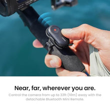 Load image into Gallery viewer, Insta360 FOMO Power Handle with 6100mAh Battery, Mini Remote, Foldable Quadpod, Pre-Recording Support for X5, X4, X3, X4 Air, Travel Vlogging, Outdoor Adventures, Group Photos, Black_3724
