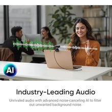 Load image into Gallery viewer, Insta360 Link 2-PTZ 4K Webcam with 1/2" Sensor, AI Tracking, Gesture Control, HDR, Noise-Canceling Mic, Webcam for Laptop, Live Streaming, Gaming, black_3825
