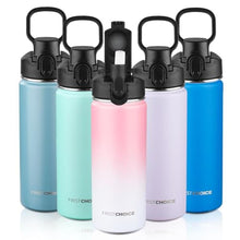 Load image into Gallery viewer, Insulated water bottle with Lid,14oz Stainless Steel Water Bottle for Boys,Girls,Double Wall Vacuum Wide Mouth Thermal Water Bottle for School,Travel,BPA-free and Leak-proof14oz,Lavender_1

