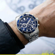 Load image into Gallery viewer, Invicta Men's 0070 "Pro Diver Collection" Stainless Steel and Blue Dial Watch, SilverBlue_1456
