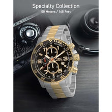 Load image into Gallery viewer, Invicta Men's 14876 Specialty Chronograph Black Textured Dial Two Tone Stainless Steel Watch, TwoTone_1359
