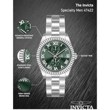Load image into Gallery viewer, Invicta Specialty Men 43mm Stainless Steel Steel Green dial VH61 Quartz_7204
