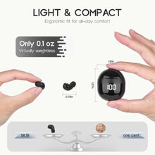 Load image into Gallery viewer, Invisible Mini Wireless Bluetooth Earbuds Tiny IPX5 Waterproof Sleep Stereo, Black_196
