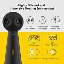 Load image into Gallery viewer, IPEVO Totem 180 4K Panoramic Video Conference Camera w/ 180 &amp; 120 View, Premium Webcam, Full Room Coverage, AI Auto Framing, Noise Reduction Mics, Plug-and-Play USB-C, Remote Hybrid Learning, Black_8449
