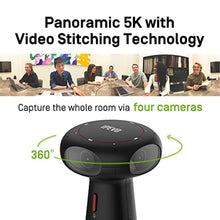 Load image into Gallery viewer, IPEVO Totem 360, Panoramic 360-Degree Conference Camera, USB-C Plug'n'Play, Multiple AI Mode, w/Speaker, Microphone &amp; Noise Reduction, Human-Eye Experience by Four Lens Stitched Display, Zoom &amp; Teams, Black_7776
