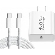 Load image into Gallery viewer, iPhone 18 Pro Max Charger Fast Charging, 40W Dynamic Power Adapter with 60W Max Woven 6FT USB-C Cable Data Sync for iPhone 17/Air/16/15 Plus/16/15 Pro Max/iPad Air mini Pro/AirPods Pro, DynamicPower_1
