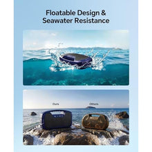 Load image into Gallery viewer, IPX7 Waterproof Outdoor Bluetooth Speaker, Wireless, 90W(Peak), 32H Playtime, Floating Design, Deep Bass &amp; Loud Stereo Sound, Portable with Handle, Rugged for Pool, Beach, Kayaking, Hiking, Navy Blue, NavyBlue_7119
