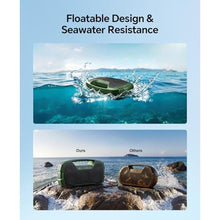 Load image into Gallery viewer, IPX7 Waterproof Outdoor Bluetooth Speaker, Wireless, 90W(Peak), 32H Playtime, Floating Design, Deep Bass &amp; Loud Stereo Sound, Portable with Handle, Rugged for Pool, Beach, Kayaking, Hiking, Green_7142
